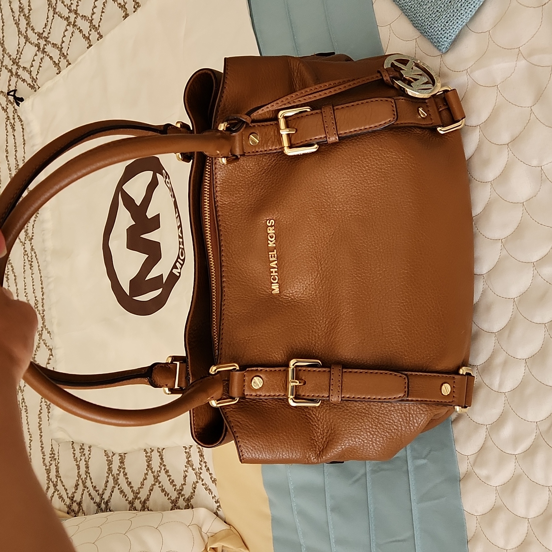 Michael Kors | Bags | Michael Kors Large Handbag In Cognac 